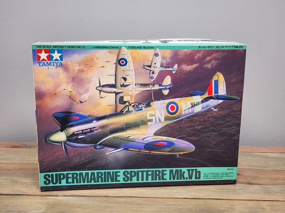 Tamiya 61033 1/48 Model Kit British Royal Air Supermarine Spitfire Mk.Vb